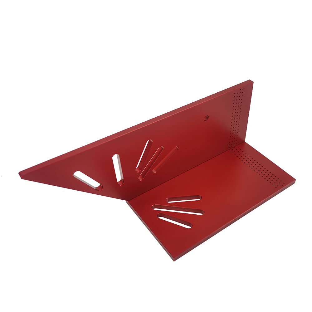 VIDOO Aluminiowy Kątownik Siodłowy 3D Szablon do Pomiaru Ukosów Linijka Układu Stolarskiego-Calowy