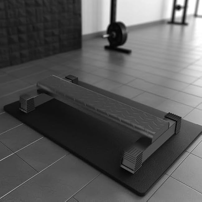 Leg Extension and Curl Machine, Steel Calf Raise Bar with Anti-Slip Platform, Ideal for Calf Stretching, Squats, and Lower Body Workouts