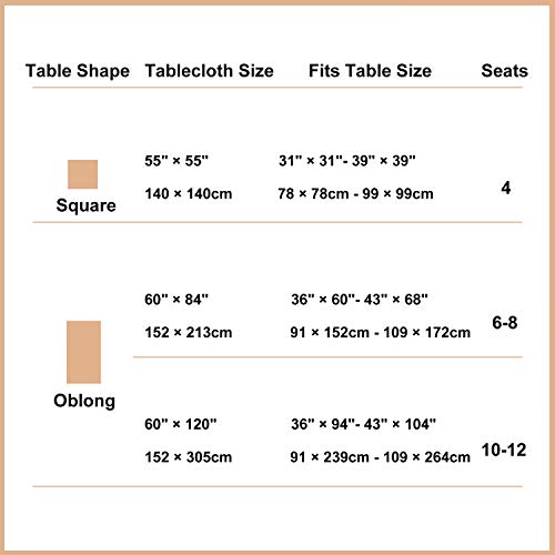 Halloween Tablecloth, Plaid Checkered Table Cloth, Orange and Black Tablecloths, Machine Washable Tablecloth Square for Dinner Party Decoration, 55 x 55 inch - Thumbnail 5