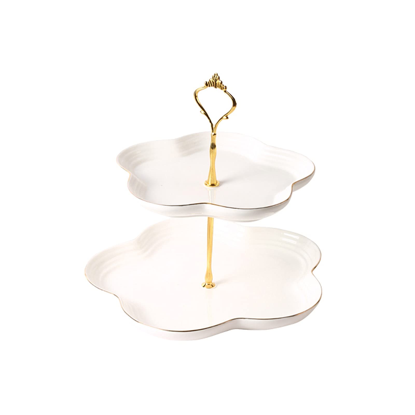 Présentoir à Gâteau Stand simple double couche gâteau de gâteau multicolore table de gâteau en céramique de gâteau de gâteau pour mariage home anniversaire thé de fête de thé servant Stand de Gâteaux