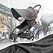 Universal Baby Stroller Sun Shade Sun Rain Shade Blackout Blind Canopy Cover Anti-UV Sun Protection Shield Awning Parasol Sun Umbrella for Strollers Car Seat Pram Buggy Pushchair