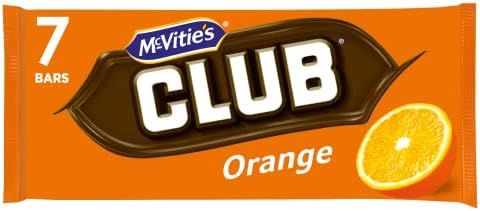 McVitie's Club Orange Biscuit Bars, 161 g (7 Bars Per Pack)