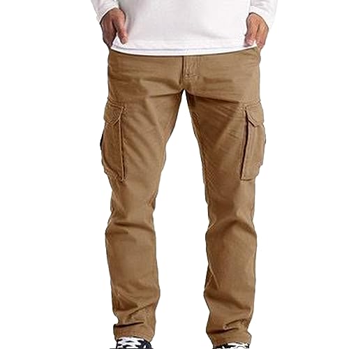 Pantalon cargo homme coupe décontractée pantalon de sport avec poches à rabat style urbain