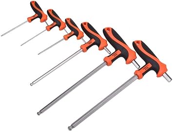 HARDEN Tools 8 Piece T Handle Allen Wrench Set Ball End Long Arm with Storage Tray Organiser