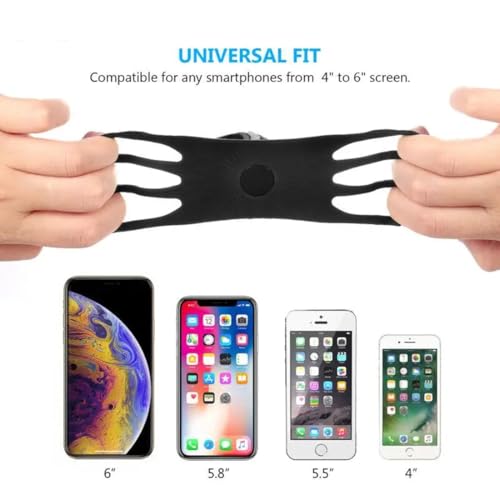 EIROVYA 2 Pcs Soporte Movil Bicicleta, Portátil Bicicleta Smartphone Titular para todos los teléfonos inteligentes, Compatible con Manillar de 18-35mm, Negro-Naranja - imagen 3