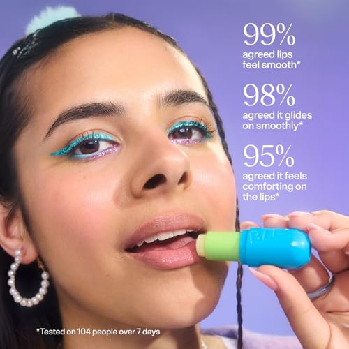 Bubble Skincare Mint Message Tell All Lip Balm - Hydrating Lip Moisturizer with Keychain Charm - Non-Sticky Chapstick for Dry Lips, Vegan & Cruelty-Free (4.5 ml)