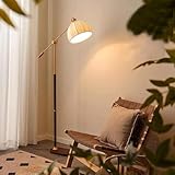 Base stable en bois d'hévéa : Robuste et inclinable, elle résiste aux déformations et aux chutes. Cette lampe de salon offre une excellente stabilité, évitant ainsi les chutes en cas de choc entre enfants ou animaux.