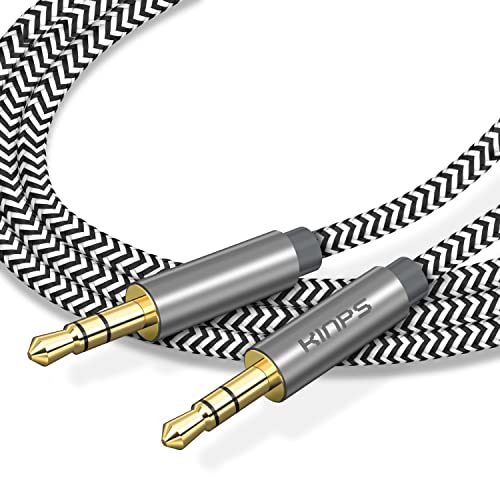 Best KINPS Auxiliary Audio Cable 3.5mm Aux Cord Stereo Jack Male to Male Aux Cable for Phones, Headphones, Speakers, Tablets, PCs, MP3 Players and More (10FT/3M, Gray) Best KINPS Auxiliary Audio Cable 3.5mm Aux Cord Stereo Jack Male to Male Aux Cable for Phones, Headphones, Speakers, Tablets, PCs, MP3 Players and More (10FT/3M, Gray)
