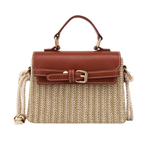Straw Crossbody Bags for Women, Straw Purses and Beach Purse Shoulder Clutch Beach Bag Summer Purses Vacation Handbags