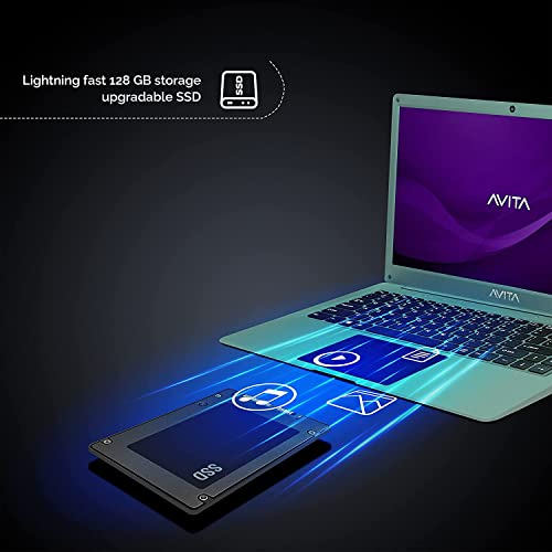 Image of AVITA SATUS S111 NU14A1INC43PN-SH 14.1 FHD (35.81cms) Laptop (Intel Celeron N4020 /4GB /128GB SSD /FHD Display /Windows 11 Home /Intel UHD Graphics), Shamrock Green