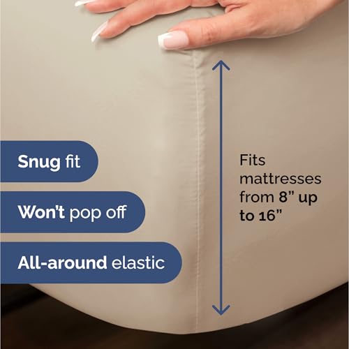 CGK Unlimited Queen Sheet Set Wheat thumbnail 6