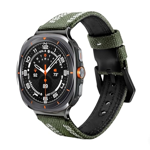 Bracelet Galaxy Watch 8 cuir véritable : élégance homme pour Ultra 47mm