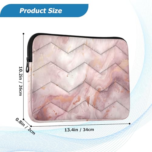 Funda para Laptop 13-14 Pulgadas Rosa Textura Tinta miniatura 3