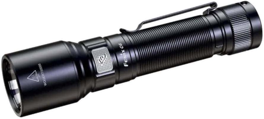Fenix C6 V3 LED Flashlight, 1500 Lumens Ultra-Bright Torch, USB-C Rechargeable, 300m Long Beam, Magnetic Base, Waterproof Aluminum Body for Work, Outdoor & EDC