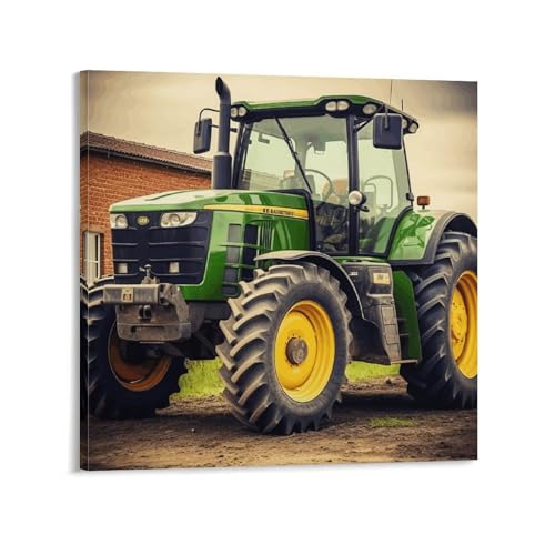 Toile tracteur abstraite pour transformer un salon terne 50x50cm
