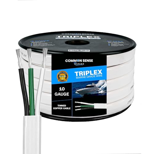 Câble marin triplex 10/3 AWG haute performance fabriqué aux États-Unis pour réseau AC