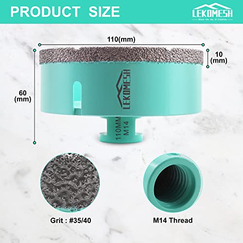 LEKOMESH Diamond Core Drill Bits 110MM - Image 2