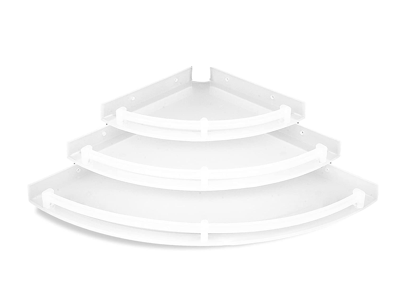 Shahr Bathroom Corner Shelf Set, ABS Unbreakable Storage Racks for Kitchen and Bathroom Home Shelf Organizer Corner Wall Mounted Shelf for Clutter Free Home Assorted Sizes Pack of 3 White (B0B2F5JHMY) Amazon Price History, Amazon Price Tracker