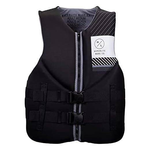 Hyperlite Indy CGA Mens Wakeboard Vest Black/Grey Sz M