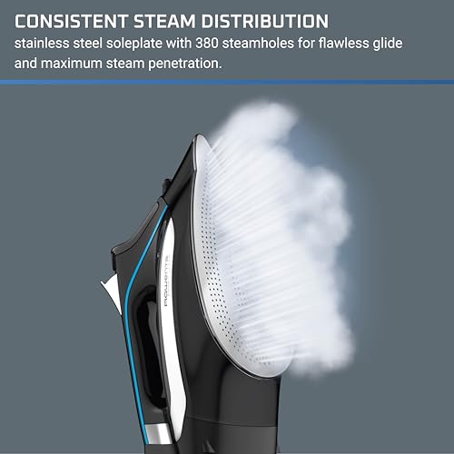 Rowenta DW3261 Iron, Smart Temp Stainless Steel Soleplate Steam Iron For Clothes, 380 Microsteam Holes thumb #3