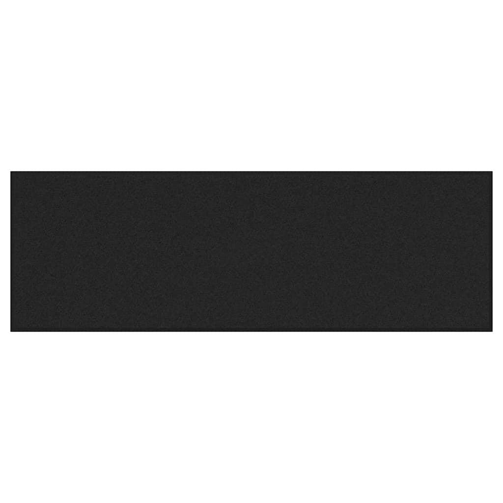 Prostokątna wycieraczka czarna 60 x 180 cm, 100% poliamid do wejścia