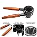 ZHIYUQL® 2 Stück Nussknacker Walnüsse mit Rutschfestem Holzgriff, Walnuts Nutcracker Aluminium Nußknacker für Walnüsse Nusszange Walnussknacker