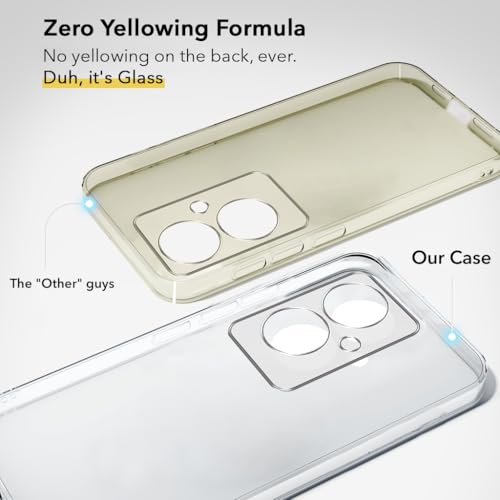 Image of Jkobi Lifetime Anti-Yellow Clear Back Cover Case for Oppo Reno11 F 5G | Oppo Reno 11F 5G (Sleek Hard Crystal | Shockproof and Camera Protection)