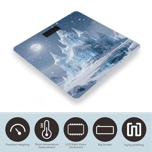 Báscula digital Ice Castle Winter para baño hasta 400 lb miniatura 3
