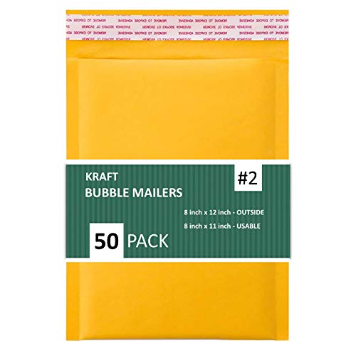 Enveloppes à bulles Kraft pour envoyer vos créations et livres de 21,6 x 30,5 cm