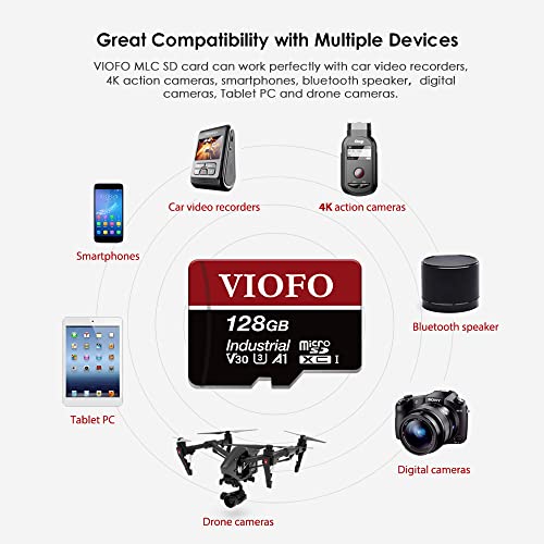 Viofo 128Gb High Speed Mlc Micro Sd U3 Memory Card With Adapter Support Ultra Hd 4K Video Recording #TOP2