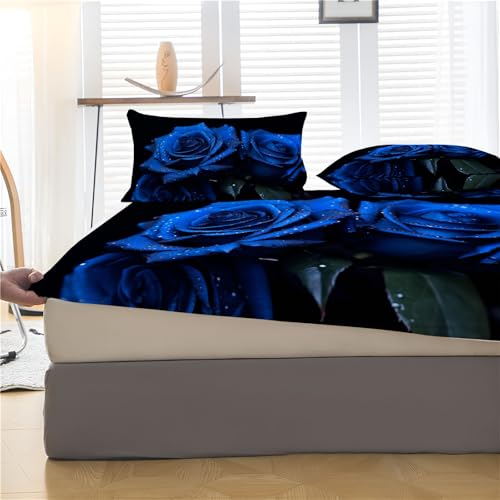 Drap housse extensible et lavable pour surmatelas 120x190 cm - 5