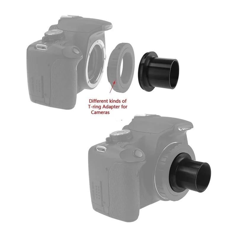 Tubo de extensión variable de 1,25" para adaptador de cámara de telescopio en astrofotografía 7