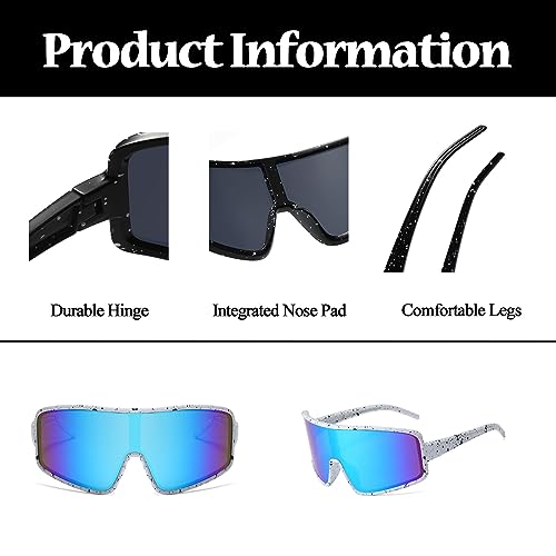 LJCZKA Sports Sunglasses Men Women Cycling Glasses Sports Glasses Cycling MTB with UV Protection Baseball Running Golf - Image 4