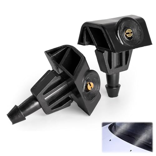 2 ugelli lavavetri, compatibili con Nissan Juke 2010-2018, Note 2004-2011, ugelli spray tergicristallo anteriore, sostituisce 289329U000, 289323JA0A