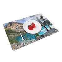 Lot De 4 Sets De Table Loup 3D – Antidérapants Et Résistants à La Chaleur, 45x30 Cm