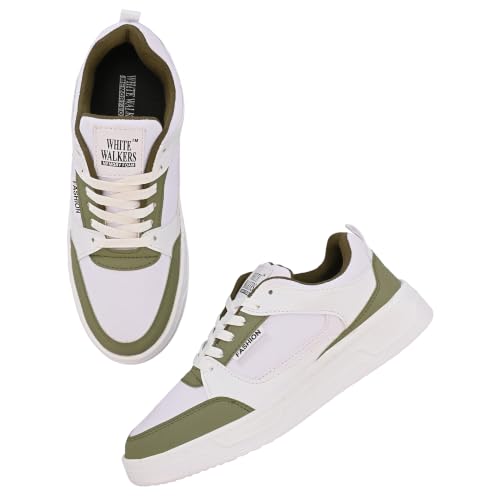 Image of White Walkers Men's White & Multicolor Casual Sneakers for Men