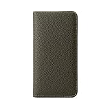 HANATORA for iPhone 8 7 SE3 SE2 (第3世代 第2世代) ケース 手帳型 本革 スマホケース スマホ スタンド コードホルダー 付き シュリンクカーフレザー マグネットなし オリーブグレー PH-8-OliveGray ギフト 誕生日 女性 男性 彼女 お母さん お父さん 人気商品 30代 40代 50代 60代 70代