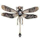 Este gran broche de libélula es una adición atemporal a cualquier colección de joyas, irradiando encanto y elegancia con cada uso.