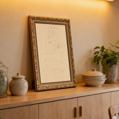 Tableau Egon Schiele un chef-d'œuvre expressionniste haute qualité - 6