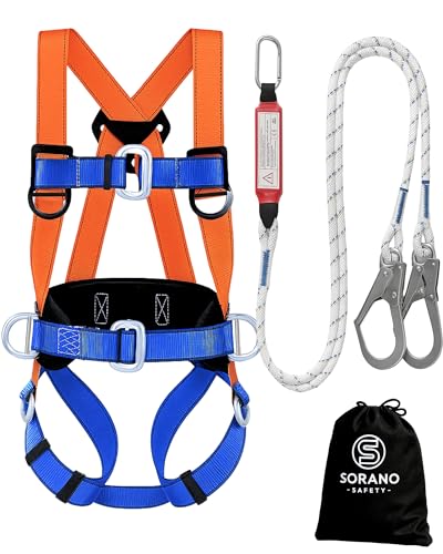 Sorano Safety Full Body Fall Arrest Safety Harness Kit with ...