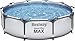 Produktbild Bestway Steel Pro MAX Frame Pool ohne Pumpe Ø 305 x 76 cm, lichtgrau, rund