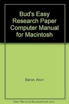 Paperback Bud's Easy Research Paper Computer Manual for Macintosh Book