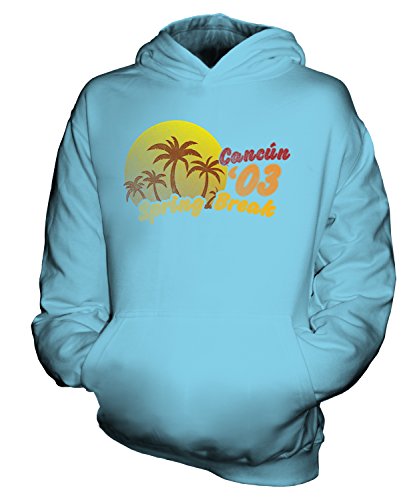 Sweat-shirt à capuche enfant unisexe chaud et confortable style Semaine de Relâche
