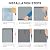 Winter Windproof Insulated Window Kit 19.8" x 63" - 3-Layer Oxford Cotton Fiber Insulated Window Blanket - Soundproof Cold and Waterproof - for Living Room Windows - Gray