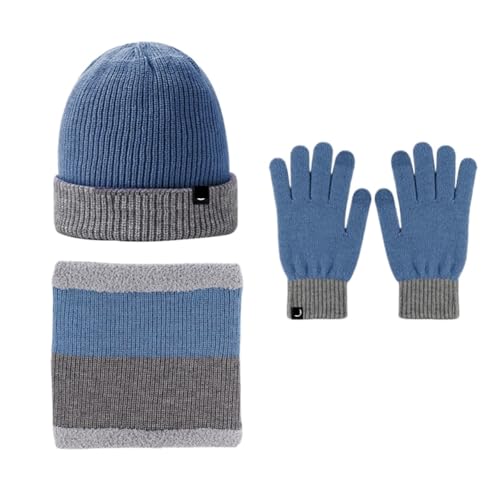 Ensemble 3 pièces bonnet écharpe gants pour rester au chaud lors de vos sorties en ville