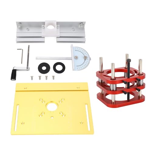 Gearwell Router Lifting Base, Metal Lift Platform for Woodworking Insert Table, Flip Board Lift System Kit for Carving Slotting Router Adjustment