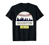 Houston Baseball Tshirt 2019 Astro Skyline on Giant Ball