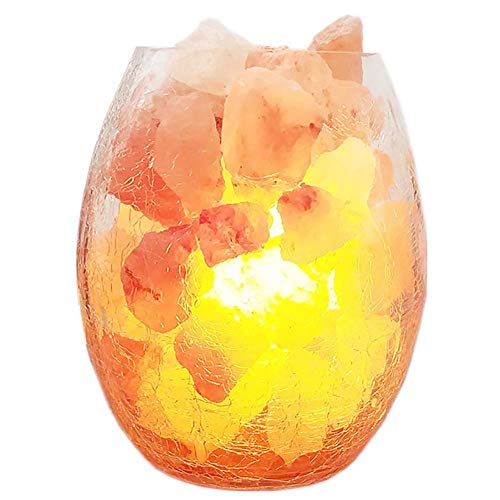 CHSHY Authentique Naturel De L'Himalaya Sel Lampe, Lampe De Sel Rose De L'Himalaya, Lampe De Sel De L'Himalaya avec Gradateur Cordon, Cristal Naturel Sel Roche Lampe pour DéCoration D'IntéRieur