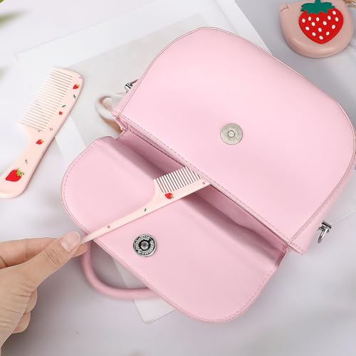 Set de 2 Peines de Pelo Rosas con Diseño de Fresa miniatura 6