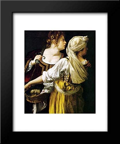 Judith And Her Maidservant 15x18 Framed Art Print by Artemisia Gentileschi